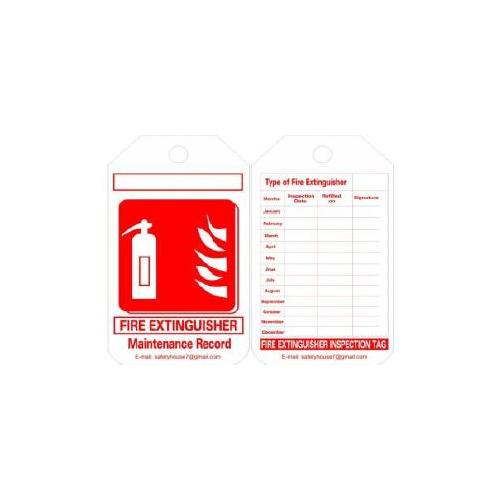 Lockout Rewritable Printed Single Colour Tags SH-T-SC+LN Pack of 10