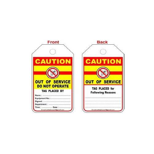 Lockout Photo Caution Tag SH-T-CAU Pack of 10