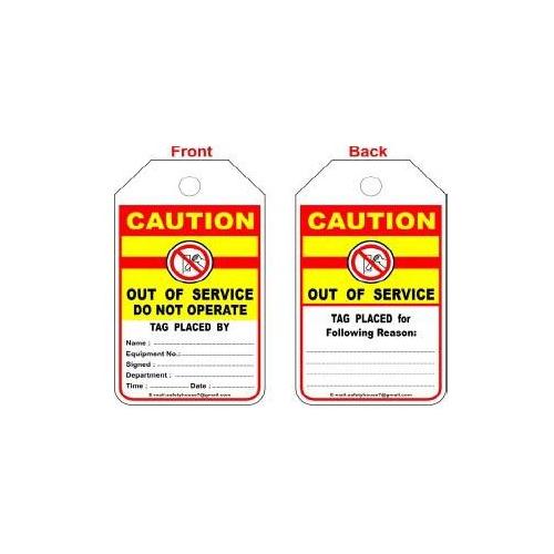 Lockout Photo Caution Tag SH-T-CAU Pack of 10