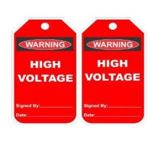 Lockout Photo Electrical Hazard Tag SH-T-EHAZ Pack of 10