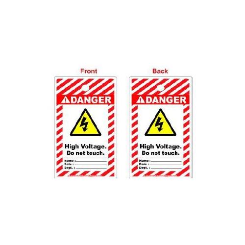 Lockout Photo High Voltage Tag SH-T-HIV Pack of 10