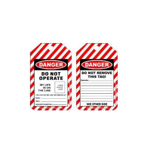 Lockout Photo High Voltage Tag SH-T-HVT Pack of 10