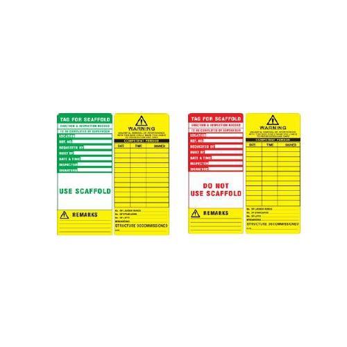 Scaffold Tag Holder With Inner Round Dia 55.5mm 300X85.5mm SH-H+SCT