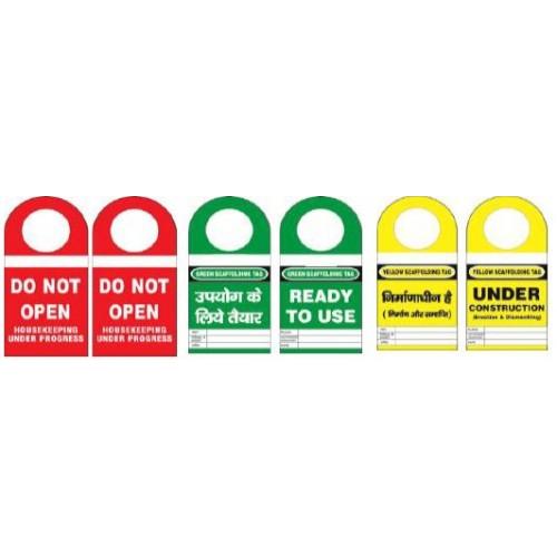 Lockout Scafdolding/ Inventory Tag With Round 3.75X 8mm SH-T-SF/I Pack of 10