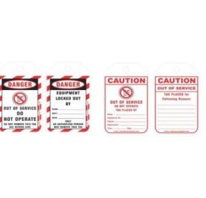 Lockout Do Not Operate Tag 77X138mm SH-T-DC Pack of 10