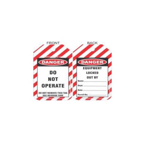 Lockout Do Not Operate Tag 77X138mm SH-T-SC Pack of 10
