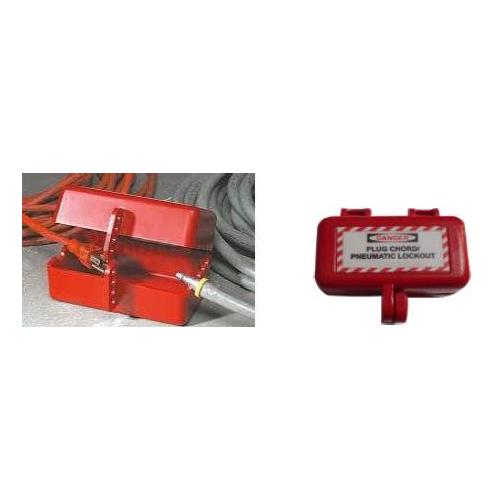 Plug Lockout Electrical Small Red Box SH-SCPL