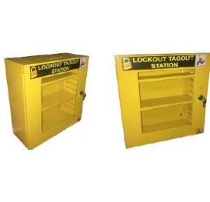 Lockable Lockout Station With Front Side Transparent Acrylic Cover and Lock 14x16x6 Inch SH-LS-PCB