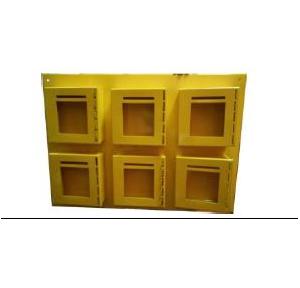 Lockout Key And Documentation Box Set of 12 Fully Cover Small Box Size of 1 Box 150x150x50mm Yellow SH-KDBX-15-662