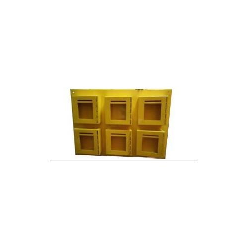 Lockout Key And Documentation Box Set of 12 Fully Cover Small Box Size of 1 Box 150x150x50mm Yellow SH-KDBX-15-662