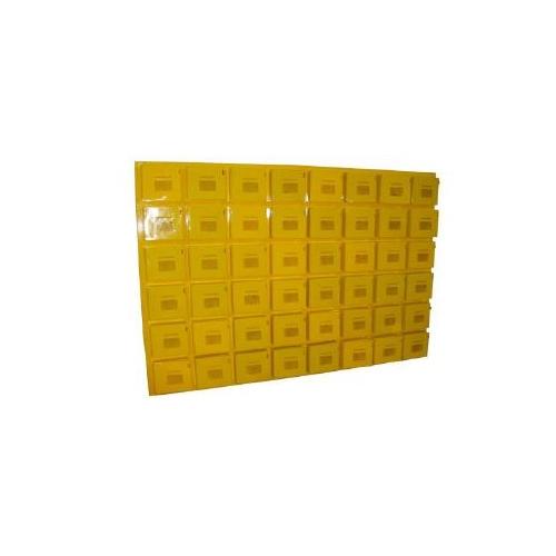 Lockout Key And Documentation Box Set of 6 Fully Cover Small Box Size of 1 Box 150x150x50mm Yellow SH-KDBX-15-332