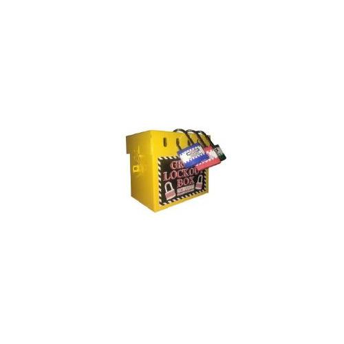 Group Lockout Box Multi Holes for Locking Yellow SH-GLB-Y-N