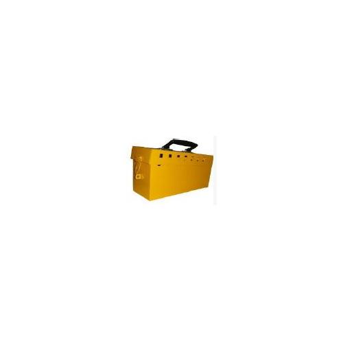 Lockout Group Metallic Material Multiple Lockable Without Padlock Slot Box 253x154x110 Yellow SH-GLB-R-L