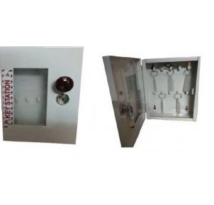 Lockable key Station Ms Power Coated Sheet With front side transparent Acrylic Cover And Lock 9x6.5x2 Inch SH-KS-10