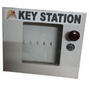 Lockable key Station MS Power Coated Sheet With Front Side Transparent Acrylic Cover And Lock 10x9x12 Inch SH-KS-20