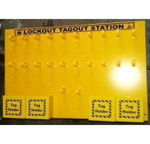 Lockout Station 3mm ACP Sheet 22 Hook And 4 Padlock With Hasp Tag And Tie SH-ACPLS-22-4