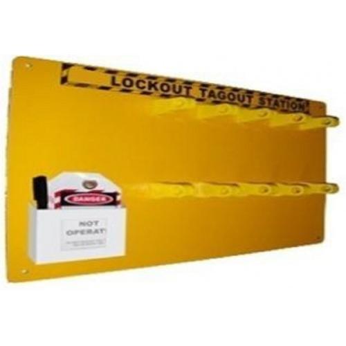Lockout Station 3mm ACP Sheet 3 Layer Hook With Lockout Material Hap And Padlock SH-LDS-HL-3
