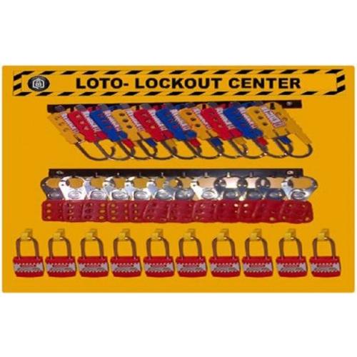 Lockout Station 3mm ACP Sheet 3 Layer Hook With Cable Lockout Material Hap And Padlock SH-LDS-DL-3