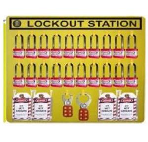 Lockout Station Padlock Hasp And tag 3mm ACP Sheet With Maaterial SH-ACP-LS-WM