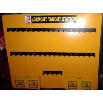 Lockout Station 3mm ACP Sheet 36-40 Padlock 20x22 Inch SH-ACP-LS-40