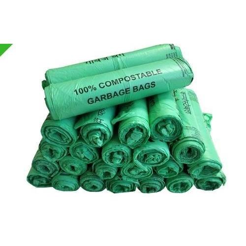 Compostable Garbage Bag 20 Micron 30x40 Inch Green 1 kg