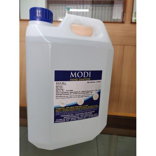 Modi Hand Sanitizer No Fragrance With 80% Alcohol 5 Ltr