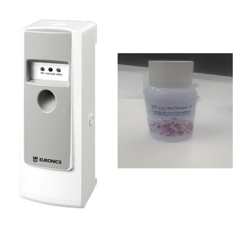 Euronics ABS Digital LED Perfume Dispenser 250&300ml EA24 With Air Freshener Refill 300ml