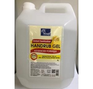 Khadi Hand Sanitizer Gel Isopropyl Alcohol 70%, 5 Ltr