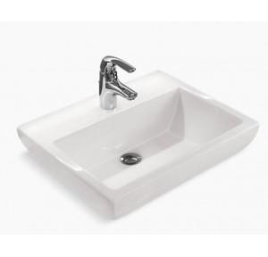 Kohler Parliament Vessels Semi-Recessed Lavatory With Single Faucet Hole, 14715IN-1-0