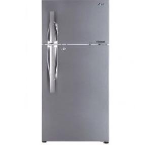 LG Dual Refrigerator Inverter Frost-Free Liner Compressor With Door Cooling Smart Diagnosis Shiny Steel, 335 Ltr GL-T372JPZU