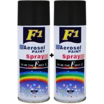 F1 Matt Aerosol Spray Paint Black, 450 ml