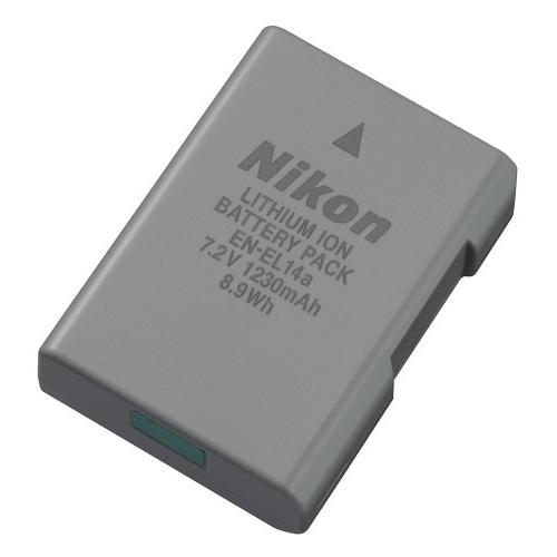 Nikon 27126 EN-EL 14A Rechargeable Li-Ion Battery Black