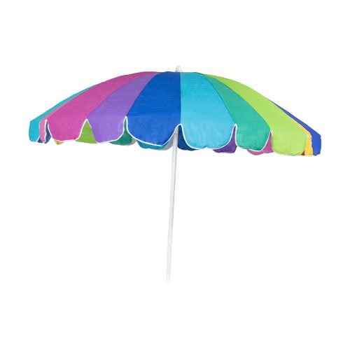 Security Guard Rainbow Garden Folding Multi Color Umbrella 7.5 Ft