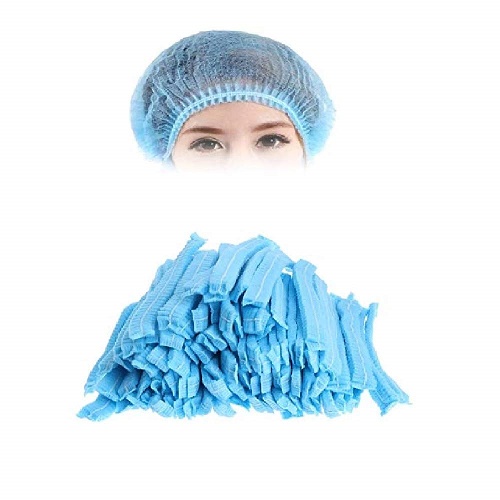 Disposable Head Cover Non Woven 70 GSM (Pack of 100 Pcs)