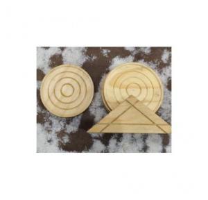 Wooden Coaster Round Shape, Set of 6 Pcs