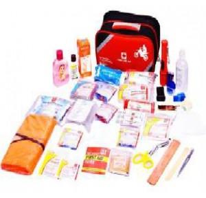 ST Johns First Aid Cyclist Kit Nylon Bag Red and Black 26x22x18x6cm, SJF CCK