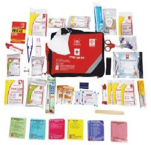 ST Johns First Aid Safe Home Large Kit Nylon Pouch Red and Black 32x22x10cm, SJF F1