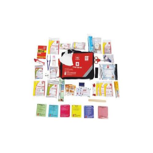 ST Johns First Aid Safe Home Large Kit Nylon Pouch Red and Black 32x22x10cm, SJF F1
