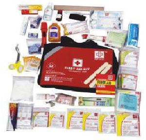 ST Johns First Aid Travel Safety Large Kit Nylon Pouch Red and Black 23x14x7cm, SJF T4