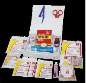 ST Johns First Aid Kit Medium Vinyl Cardboard White 22x16x8cm, SJF V2