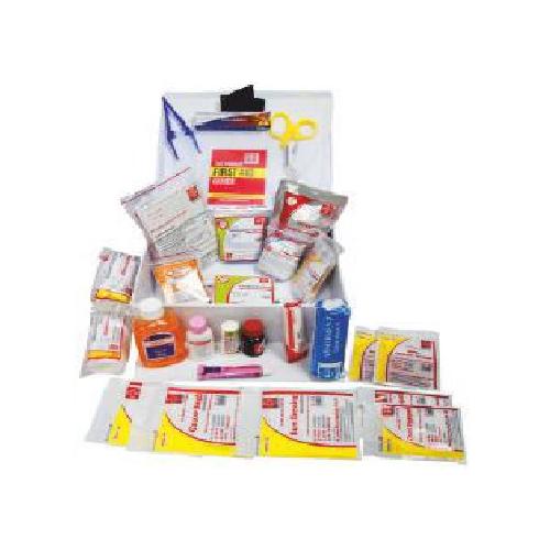 ST Johns First Aid Kit Large Vinyl Cardboard White 26x22x8cm, SJF V1