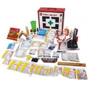 ST Johns First Aid Kit Small Metal Red and white 22x22x10cm, SJF M4