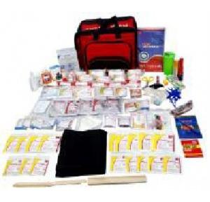 ST Johns First Aid Large Kit Stainless Steel Red and Black  50x37x26 cm, SJF MFR1