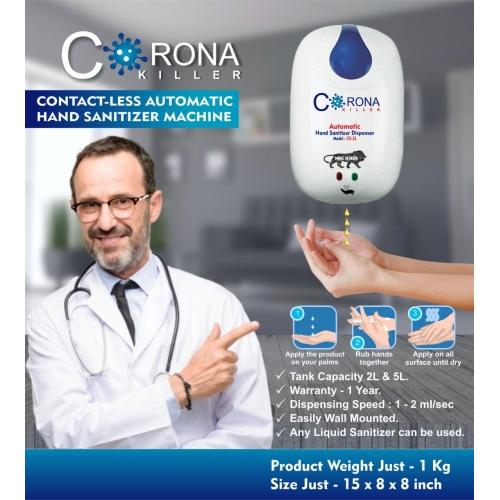 Corona Killer Contact-Less Automatic Hands Sanitizer Dispenser 5 Ltr