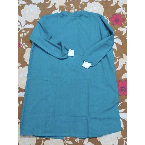 Medical Examination Gown Cotton Fabric, Blue