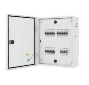 L&T 4 Way IP43 Metal Door TPN Distribution Board, DBTPN004DD