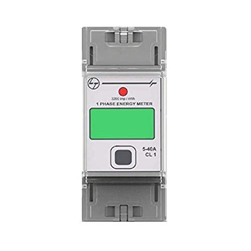 L&T Energy Meter 5-40A 1P CIass 1 DIN, WD4000101OOO