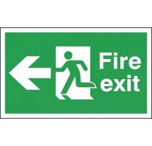 Usha Armour Supply of Fire Emergency Exit Signage Dual Sided Photoluminicent D/S 16x6 Inch