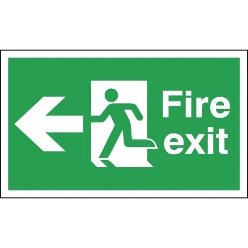 Usha Armour Supply of Fire Emergency Exit Signage Dual Sided Photoluminicent D/S 16x6 Inch