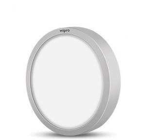 Wipro Garnet 18W Round Trimless Surface LED Panel Light Cool Day White, D641827